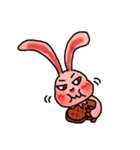 Pink Grumpy Rabbit（個別スタンプ：7）