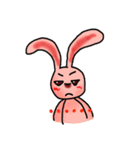 Pink Grumpy Rabbit（個別スタンプ：8）