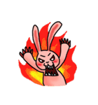 Pink Grumpy Rabbit（個別スタンプ：13）