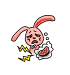 Pink Grumpy Rabbit（個別スタンプ：17）