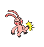 Pink Grumpy Rabbit（個別スタンプ：21）