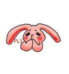 Pink Grumpy Rabbit（個別スタンプ：23）