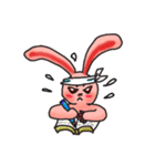 Pink Grumpy Rabbit（個別スタンプ：27）