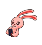 Pink Grumpy Rabbit（個別スタンプ：29）