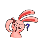 Pink Grumpy Rabbit（個別スタンプ：36）