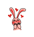 Pink Grumpy Rabbit（個別スタンプ：40）