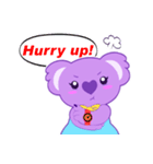 Purple Koala（個別スタンプ：5）