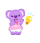 Purple Koala（個別スタンプ：29）