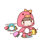 Little Pinku and Cute penguin（個別スタンプ：25）