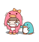 Little Pinku and Cute penguin（個別スタンプ：35）