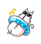 伸びネコ（個別スタンプ：21）
