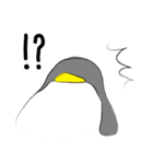 灰色ペンギン（個別スタンプ：8）