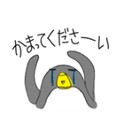 灰色ペンギン（個別スタンプ：17）
