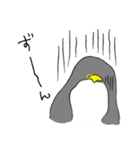 灰色ペンギン（個別スタンプ：29）