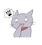 Funny cat 's face（個別スタンプ：19）