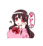ゆるふわ+つんくーる彼女（個別スタンプ：3）