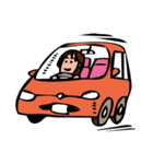 自動車女子（個別スタンプ：11）