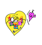 Colorful Heart Friends（個別スタンプ：8）