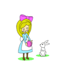 少女とウサギの日常（個別スタンプ：3）