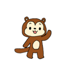 おきらくたぬきのポンキー（個別スタンプ：1）