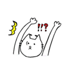 眉ネコの日常スタンプ（個別スタンプ：21）