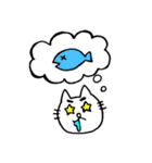 眉ネコの日常スタンプ（個別スタンプ：35）
