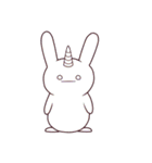 Little unicorn bunny（個別スタンプ：3）