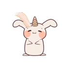 Little unicorn bunny（個別スタンプ：14）