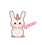 Little unicorn bunny（個別スタンプ：30）