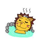 うさぎくんとライオンくん 日常編（個別スタンプ：34）