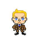 Pixel Art 「金髪男の喜怒哀楽」（個別スタンプ：2）