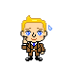 Pixel Art 「金髪男の喜怒哀楽」（個別スタンプ：13）