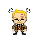 Pixel Art 「金髪男の喜怒哀楽」（個別スタンプ：15）