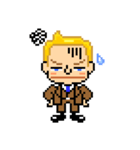 Pixel Art 「金髪男の喜怒哀楽」（個別スタンプ：20）
