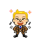 Pixel Art 「金髪男の喜怒哀楽」（個別スタンプ：21）