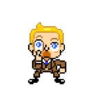 Pixel Art 「金髪男の喜怒哀楽」（個別スタンプ：22）