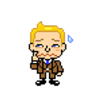Pixel Art 「金髪男の喜怒哀楽」（個別スタンプ：23）
