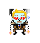 Pixel Art 「金髪男の喜怒哀楽」（個別スタンプ：26）
