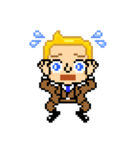 Pixel Art 「金髪男の喜怒哀楽」（個別スタンプ：29）
