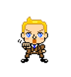 Pixel Art 「金髪男の喜怒哀楽」（個別スタンプ：36）