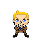 Pixel Art 「金髪男の喜怒哀楽」（個別スタンプ：39）