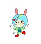 かぶりウサスタンプ（個別スタンプ：2）