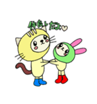 かぶりウサスタンプ（個別スタンプ：3）