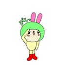 かぶりウサスタンプ（個別スタンプ：13）