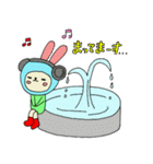 かぶりウサスタンプ（個別スタンプ：22）