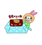 かぶりウサスタンプ（個別スタンプ：25）