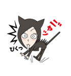 くろねこ女子（個別スタンプ：7）