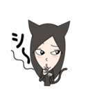 くろねこ女子（個別スタンプ：25）
