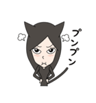 くろねこ女子（個別スタンプ：27）