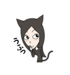 くろねこ女子（個別スタンプ：30）
